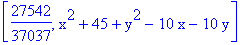 [27542/37037, x^2+45+y^2-10*x-10*y]